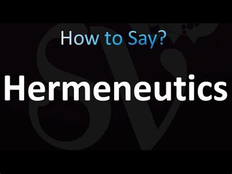 hermeneutics pronunciation